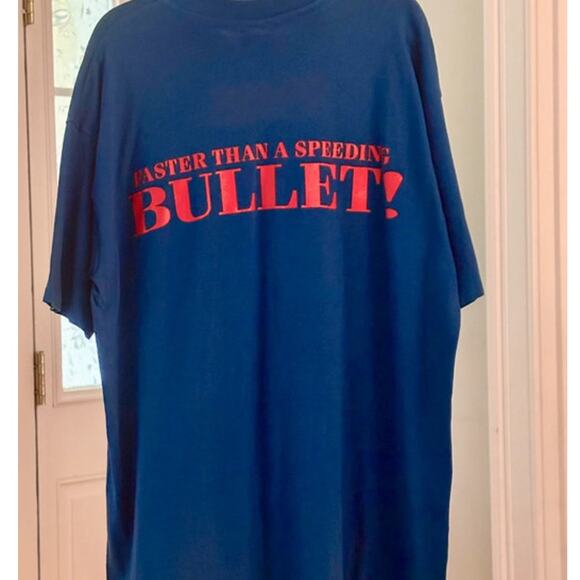 Vintage, DC Comics Superman T-Shirt Blue Superman Graphics Multi Unisex Fits All - Picture 4 of 12